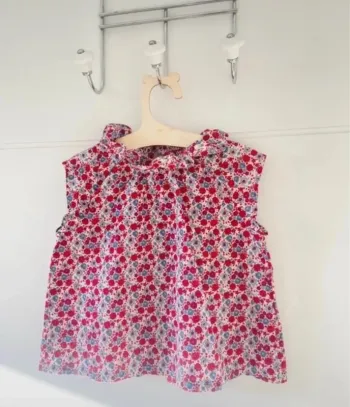 Blouse fleurir manche courtes - Neuf