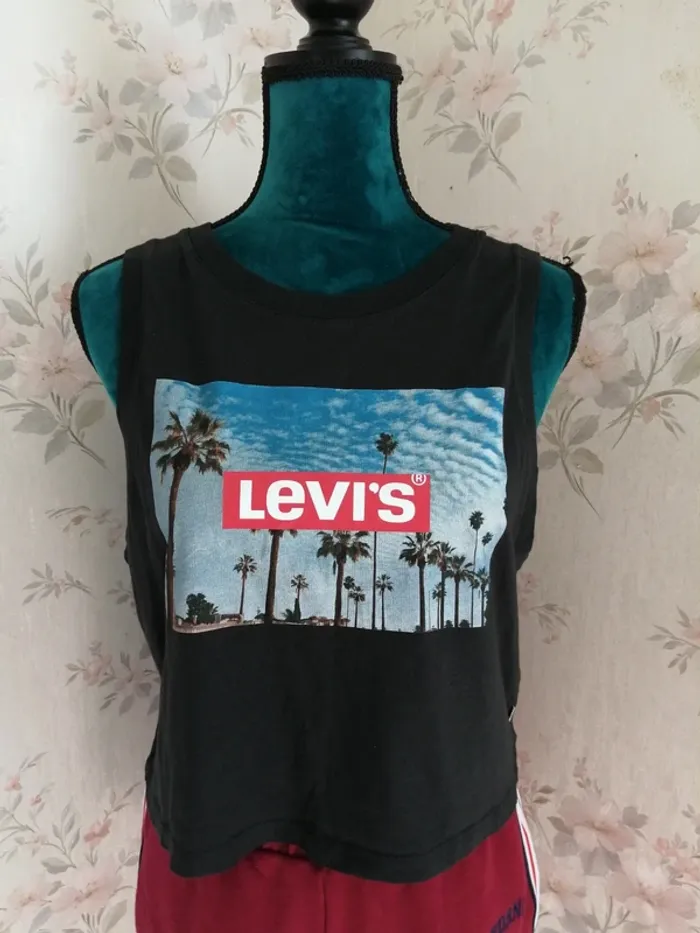 Top court noir paysage los angeles / Levi's / (M)