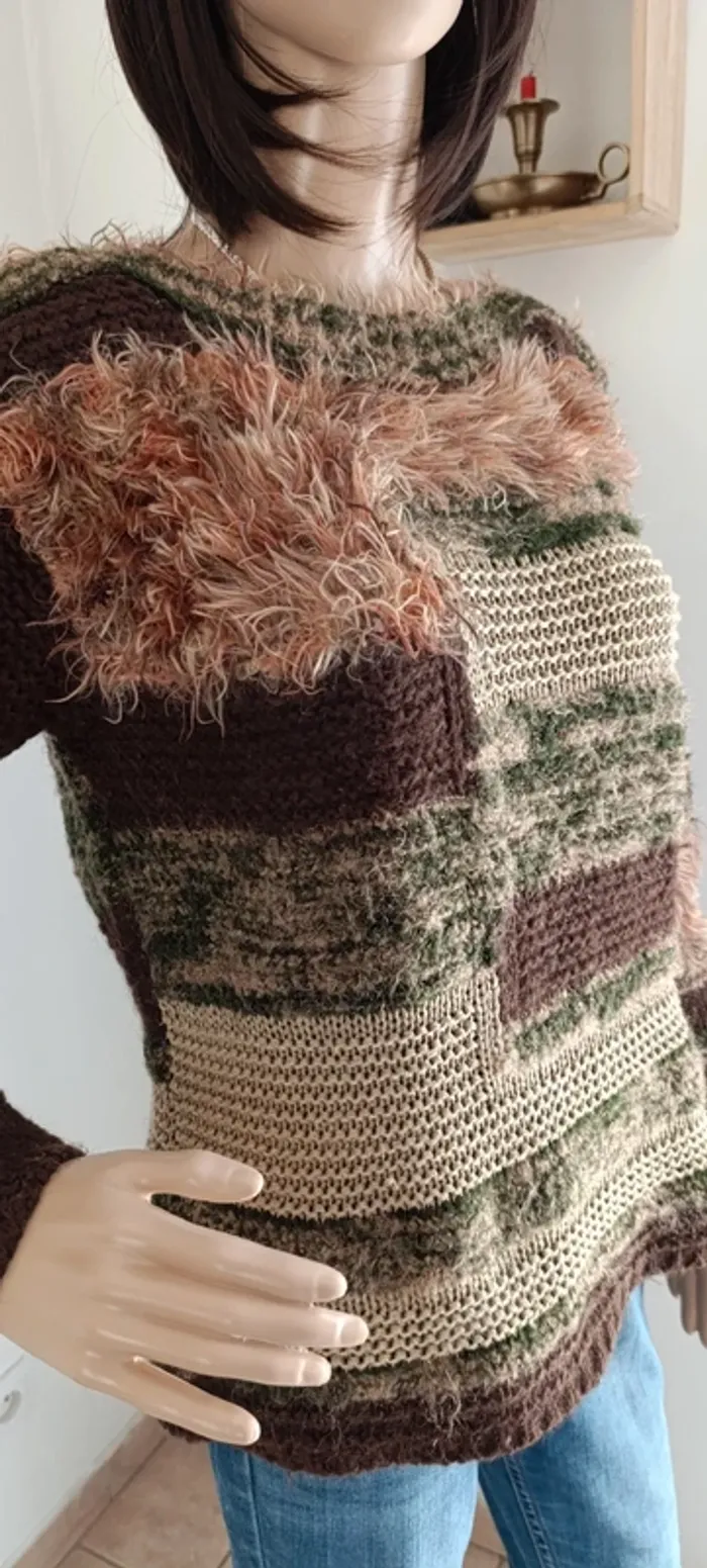 Pull femme vintage taille M - boutique parisienne - photo numéro 2