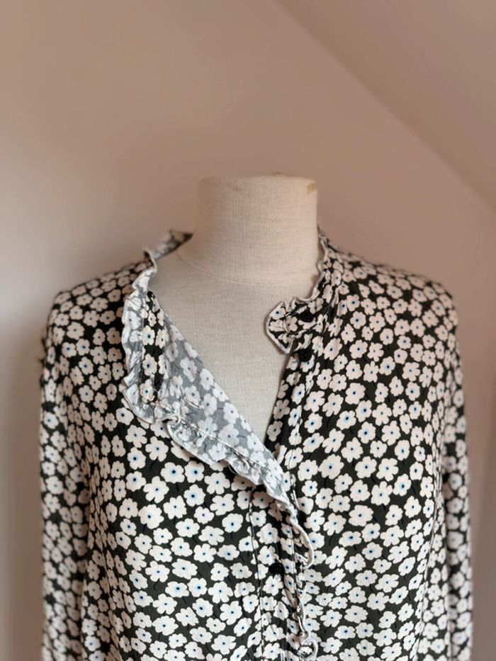 superbe chemise fleurie fluide en viscose neuve la redoute 🌸 44 - photo numéro 2