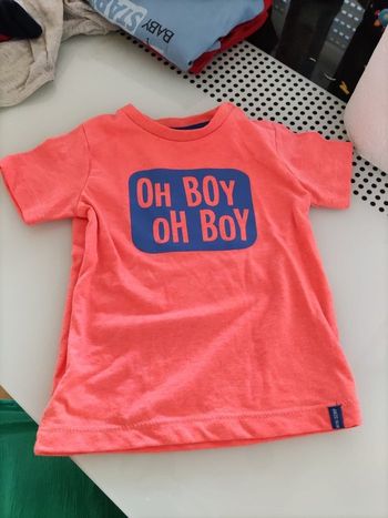 Tee short orange New born 68 cm