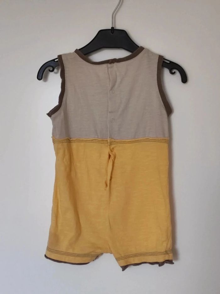 Barboteuse jaune beige marron safari / Petit Pirate - 12 mois - photo numéro 4
