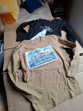 Magnifique lot de 2 maillot manche longue garçon 8ans