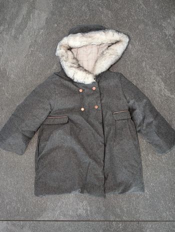 Manteau à capuche chaud fille 3 ans comme NEUF
