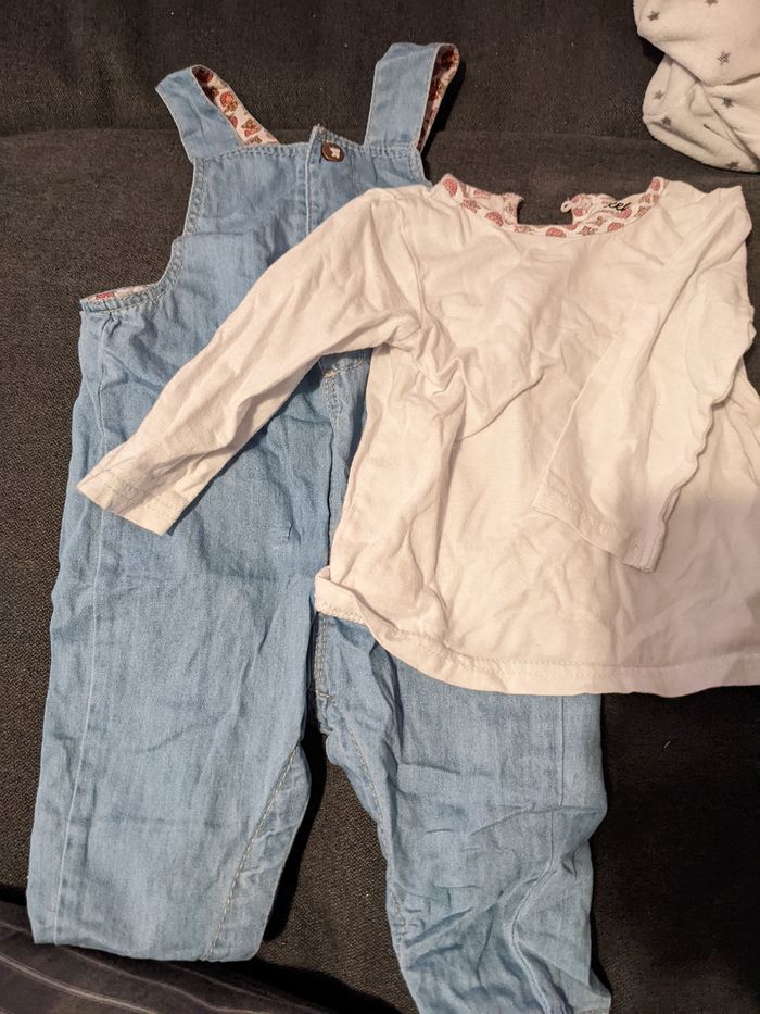 Ensemble salopette teeshirt