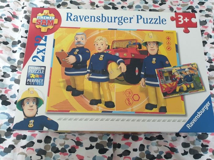 Puzzle sam le pompier 2 x 12 pièces