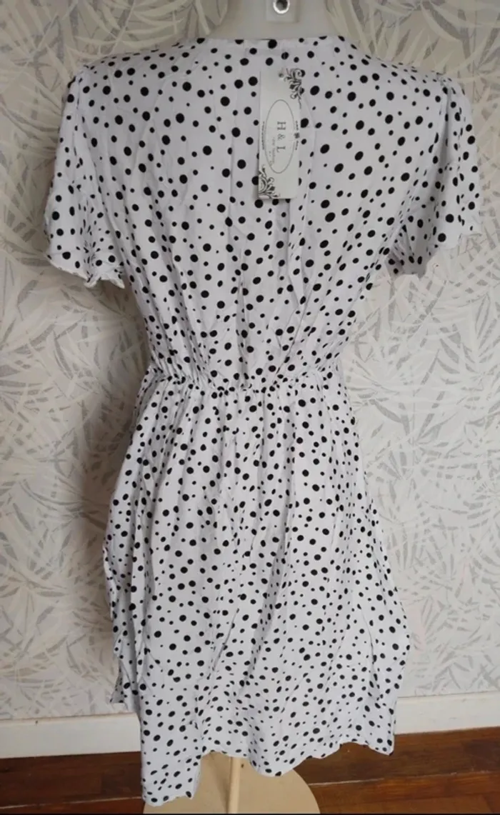 Sublime robe d'été femme à pois taille S/M 36/38 - photo numéro 10