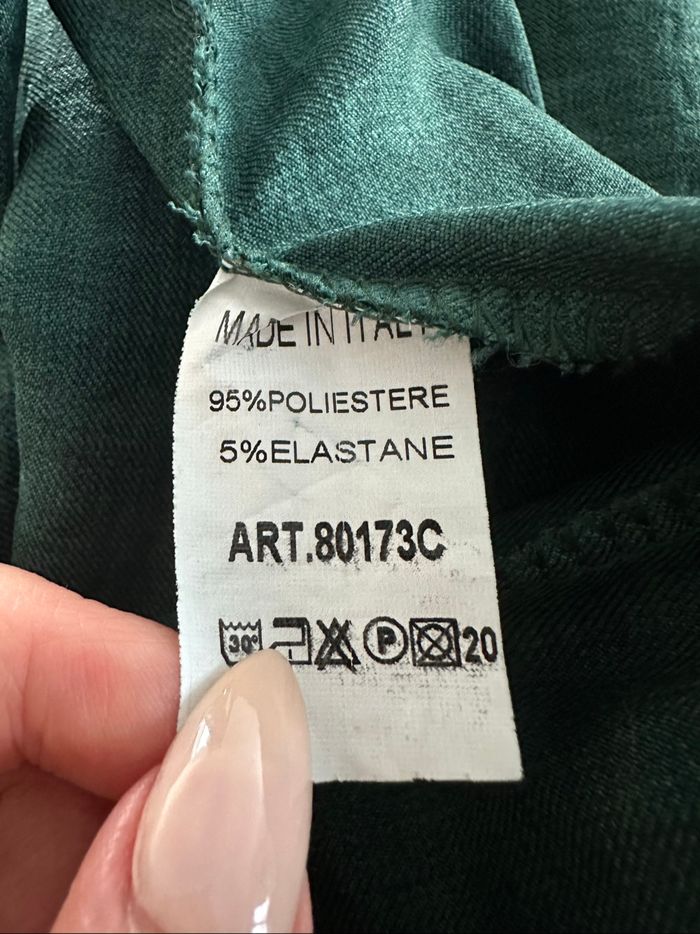 Ensemble oversize vert émeraude et strass argentés T42 XL - photo numéro 7
