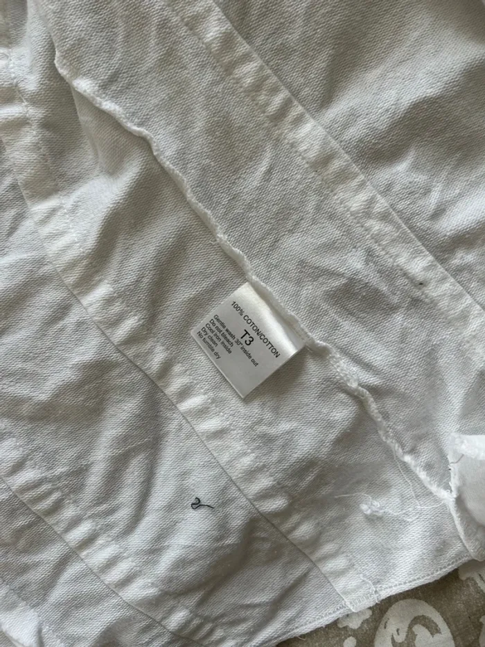 Veste des petits hauts taille trois blanche - photo numéro 3