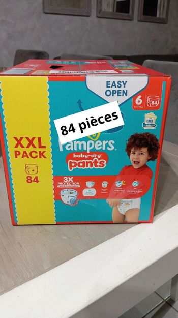 Pack xxl Pampers pants taille 6