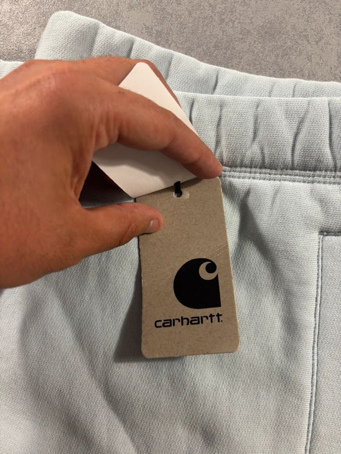 Jogging Carhartt American script Taille Xl Bleu clair Neuf avec étiquette - photo numéro 4