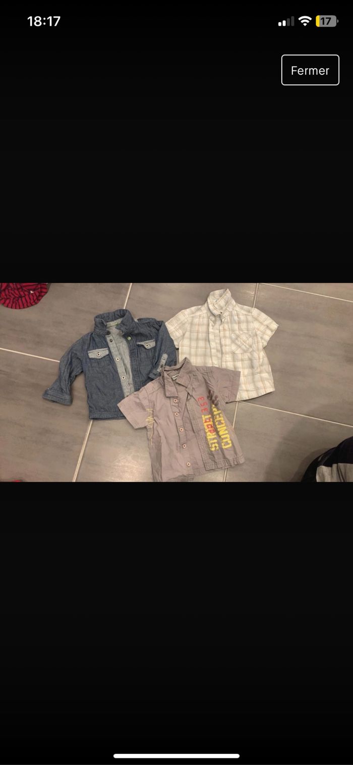Lot chemises