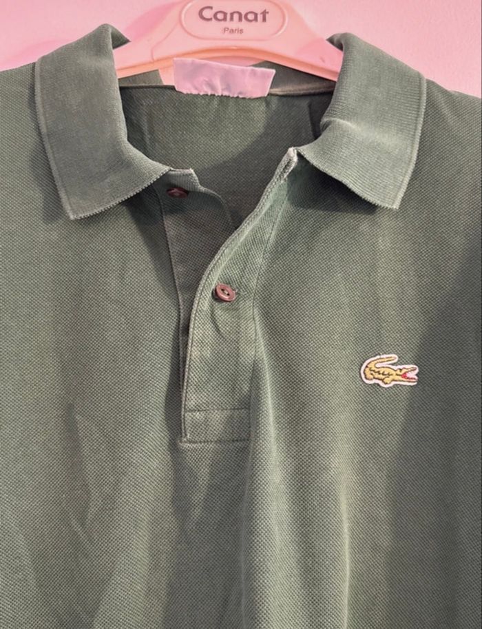 Polo Lacoste T5 vert - photo numéro 2