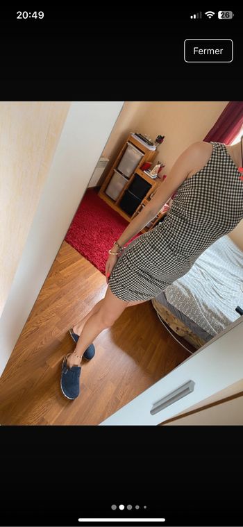 Mini robe à carreaux façon Vichy Zara