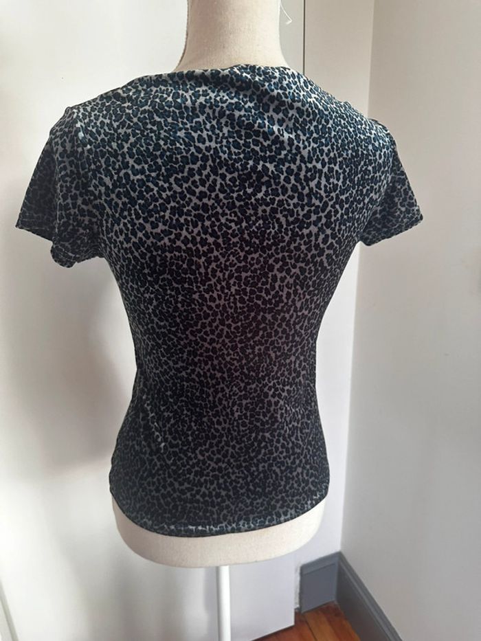 T-shirt col bateau motif panthère Taille XS 🐆 - photo numéro 6