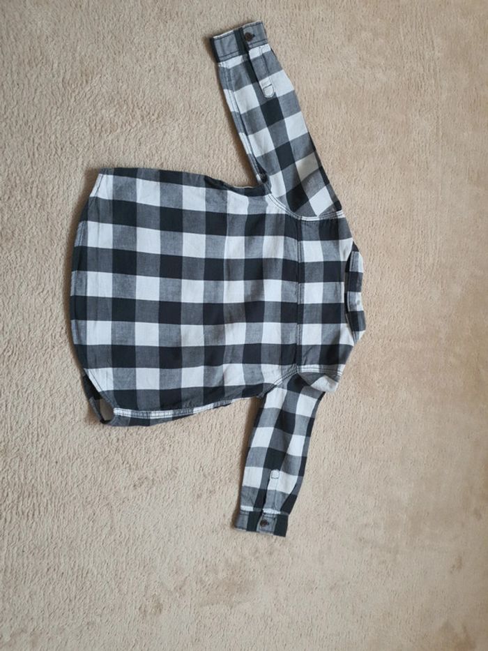 9/12 mois lot mi saison garçon jean slim motard et cargo slim pull maille et chemise carreaux - photo numéro 12