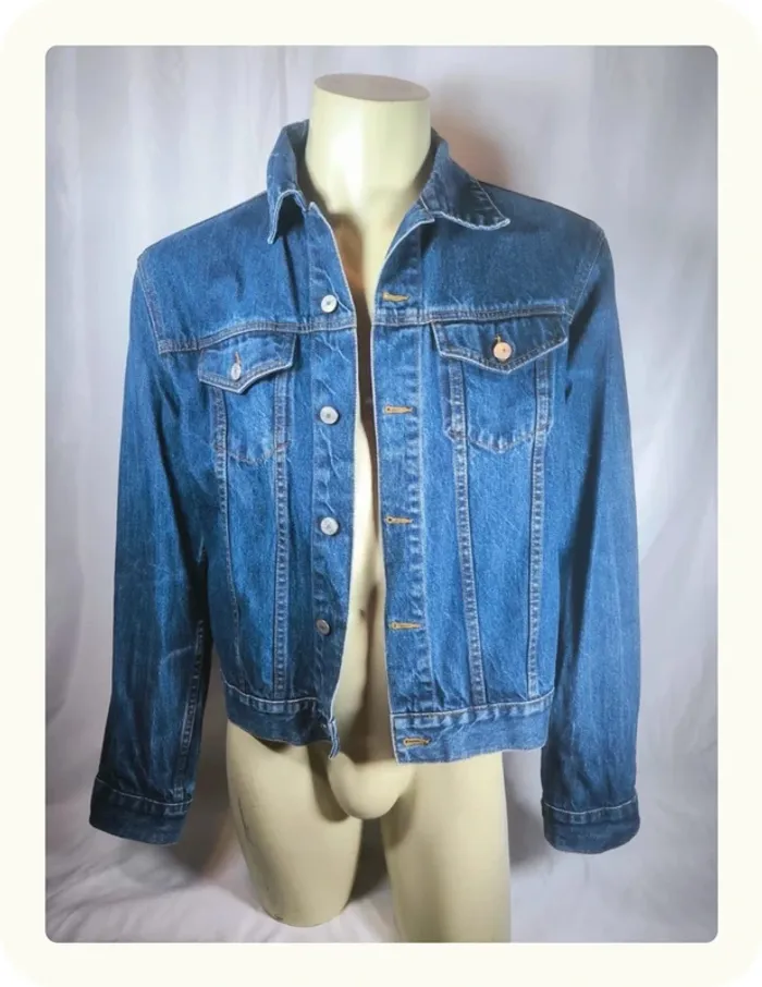Veste en jean homme vintage Rocky Taille L 40