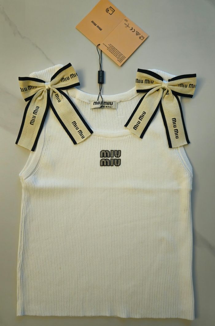 Débardeur Miu Miu blanc