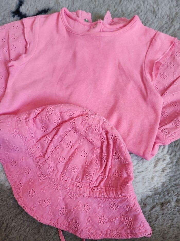 Robe petit bateau avec son chapeau 18 mois