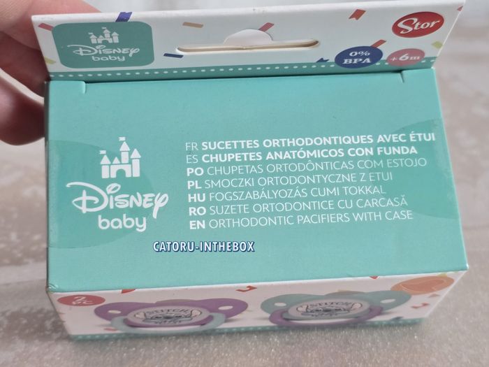 Sucettes / Tétines avec étui / Pacifiers bébé Disney Baby Stitch sans BPA FREE - photo numéro 2