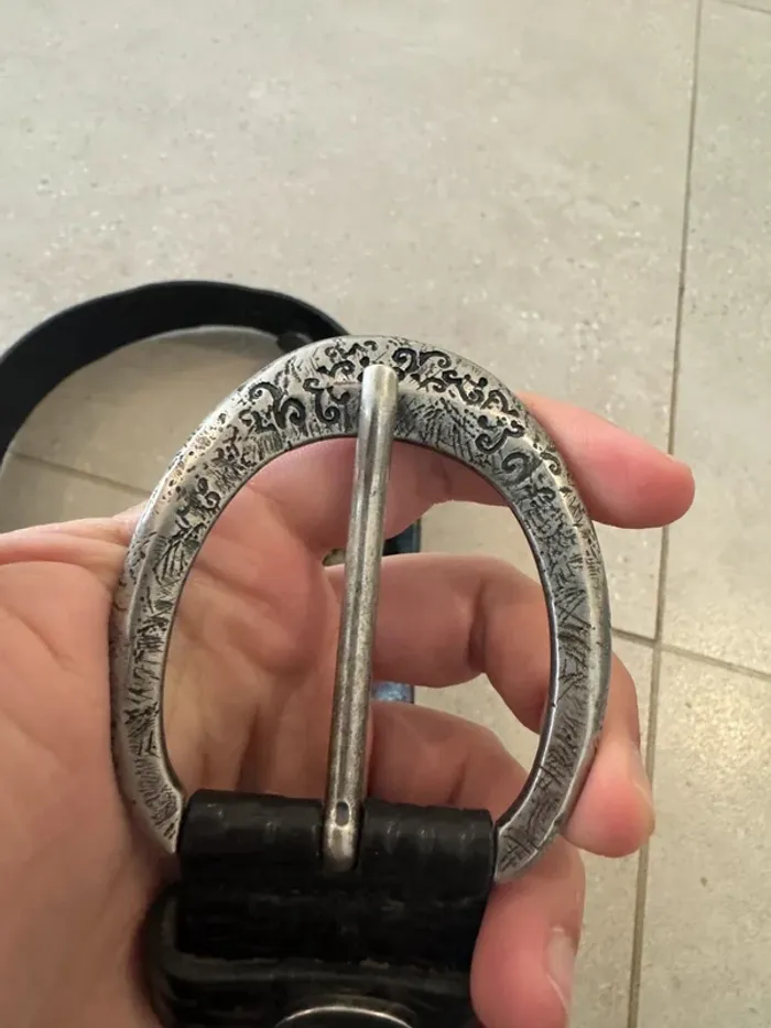 Ceinture en cuir Replay, bon état, 100cm de longueur - photo numéro 3