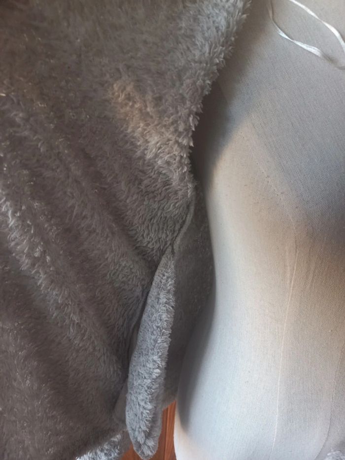 Gilet pyjama à capuche gris - photo numéro 4