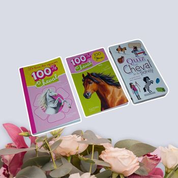 🩷 Lot de 3 petit carnet Cheval.