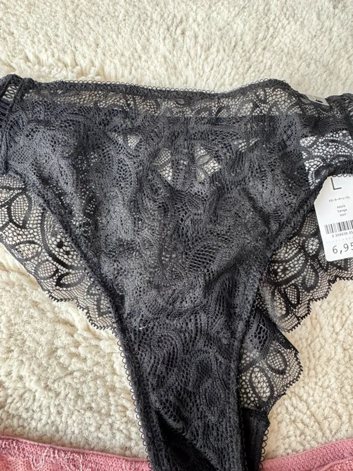 🩲Lot 2 shorty en dentelle - taille L - undiz - C&A - neuf avec étiquette - photo numéro 4