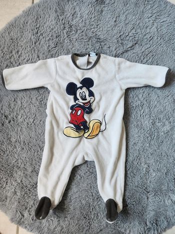 Pyjama Mickey velours 6 mois