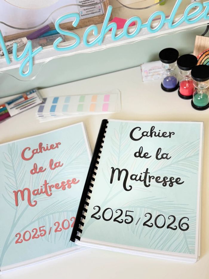 Cahier Enseignant(e) rentrée 2025 /2026 Format PDF - photo numéro 2