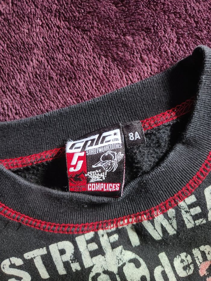 Sweat noir écritures Complices garçon 8 ans - photo numéro 4