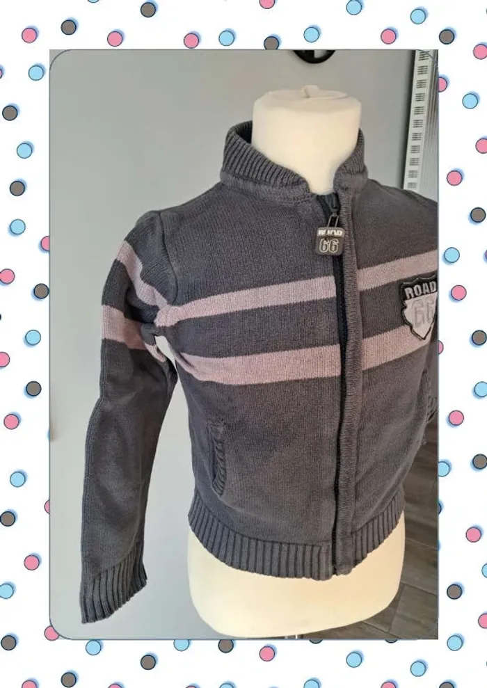 Gilet vert baudet 5 ans - photo numéro 3