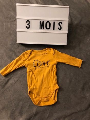 Body manches longues 3 mois