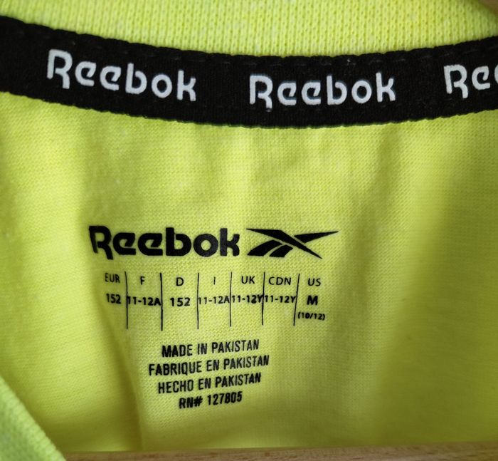 T-shirt Fluo Reebok - Ado Garçon - photo numéro 5