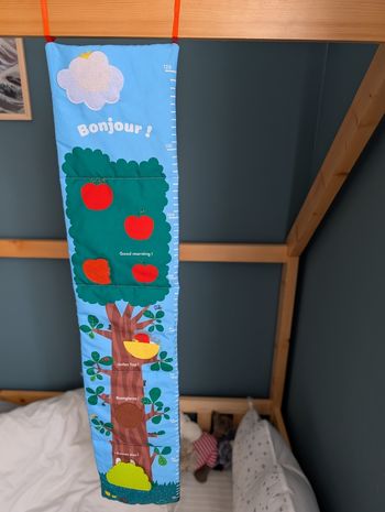 🧸 Toise en tissu enfant Tourbillon – Idée cadeau naissance (neuve) 