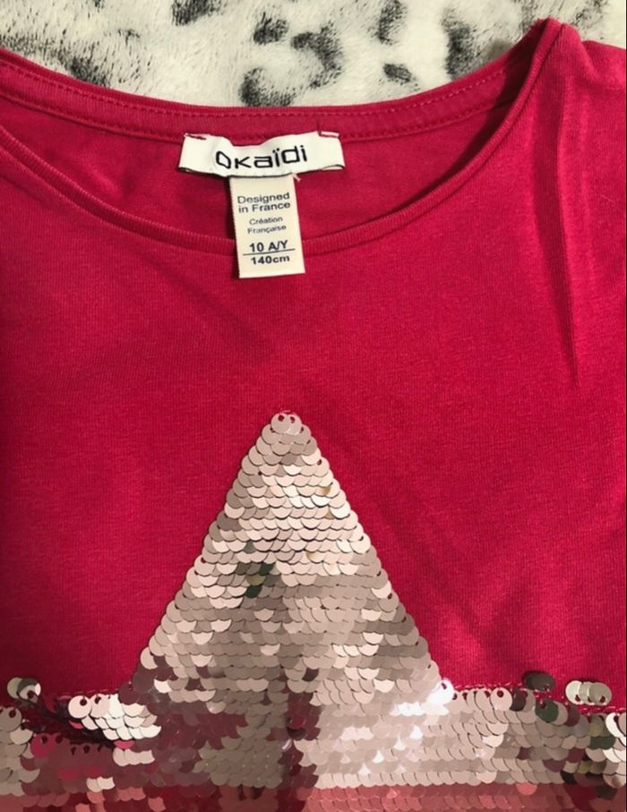 Lot de 4 tee-shirts à manches longues - taille 10 Ans - photo numéro 2