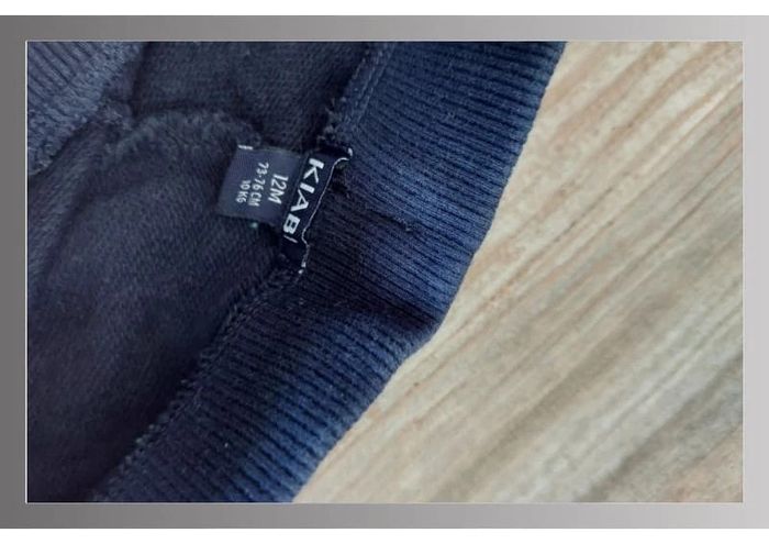 Pantalon jogging bleu marine kiabi 12 mois - photo numéro 2