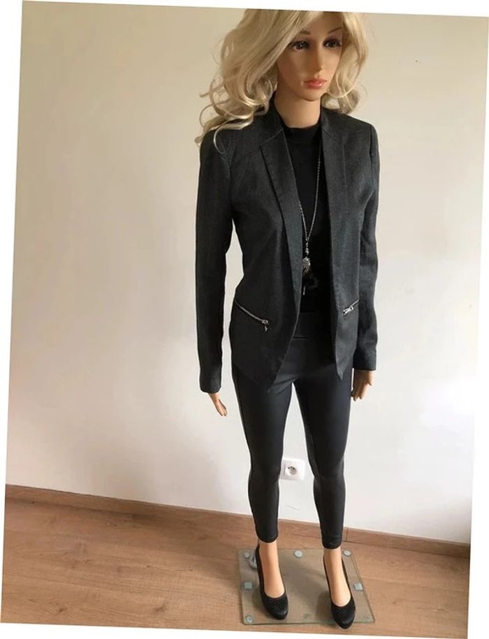 Blazer gris foncé Only taille 36 jamais porté - photo numéro 4