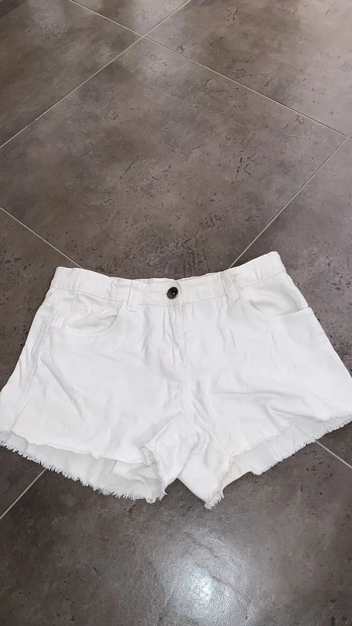 Short blanc 12ans