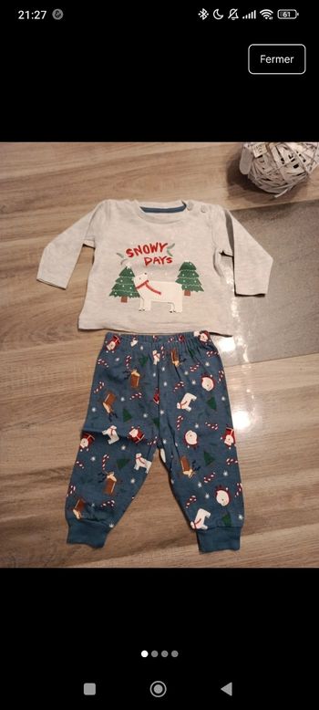 Pyjama noël 6-9 mois