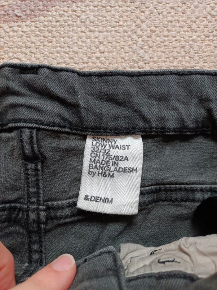 Jean gris h&m homme 32/32 - photo numéro 3
