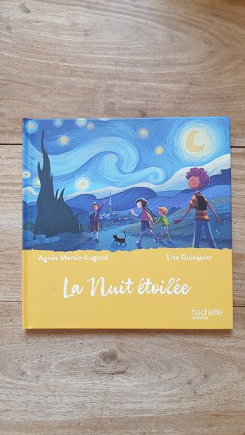 Neuf livre enfant Hachette Jeunesse sur le thème de l art La nuit étoilée toile de Van Gogh 