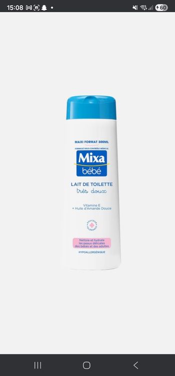 2 bouteilles mixa bebe 