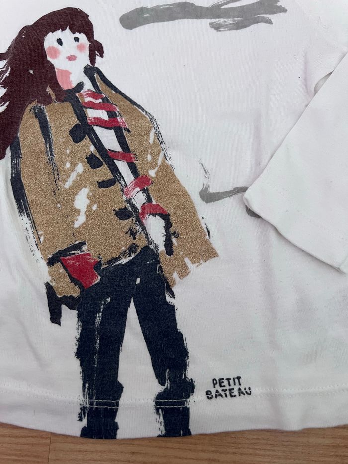 T-shirt manches longues Petit bateau 4 ans - photo numéro 3