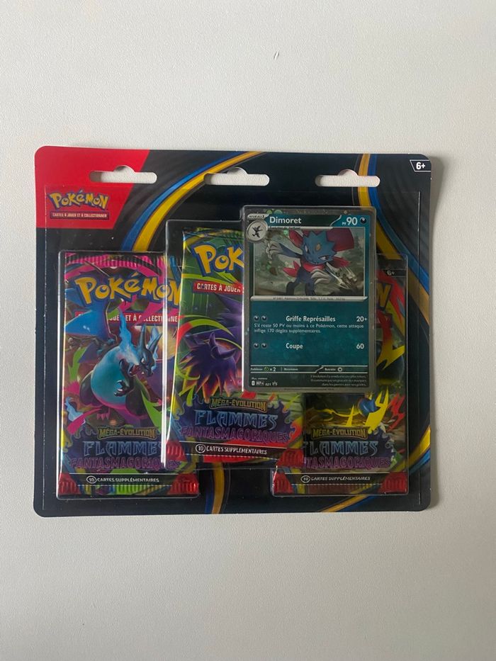 Tripack Pokémon ME02 Flammes Fantasmagoriques Neuf scellé