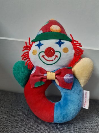 Hochet vintage corolle clown