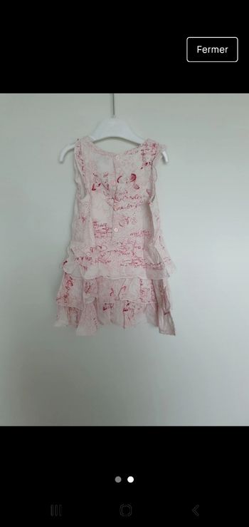 Robe a volant sans manches 23 mois alphabet