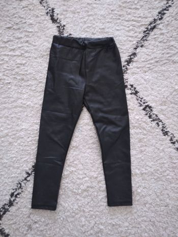 Pantalon semili cuir polaire