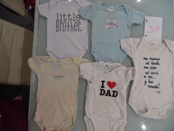 lots de 5  bodies  manche courte