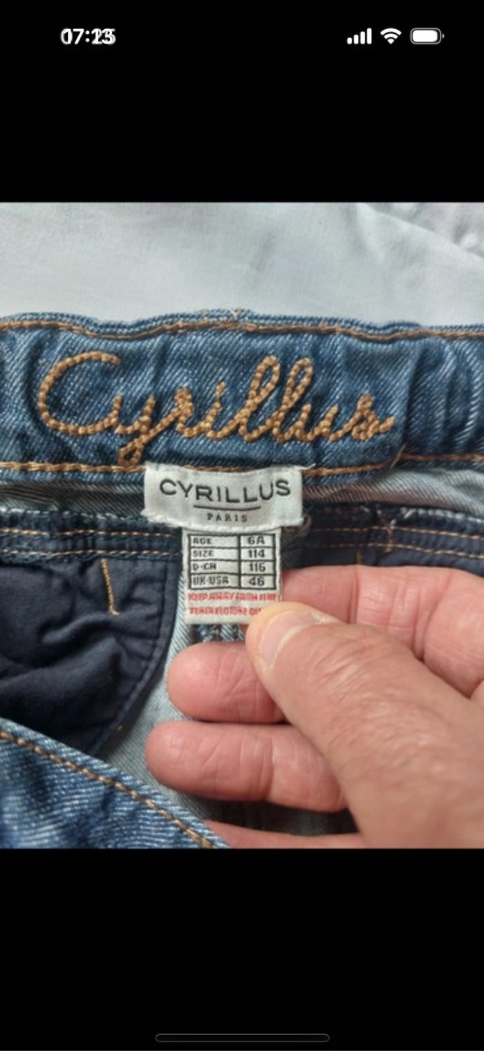 Jupe en jeans Cyrillus taille 6 ans - photo numéro 3